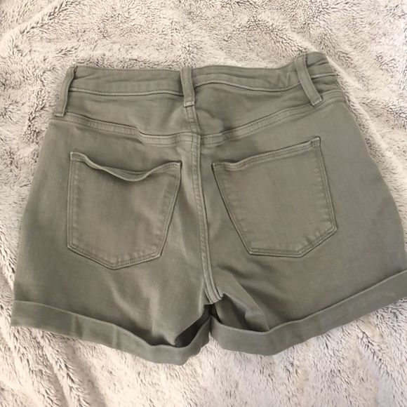 Light Green Jean Shorts - Picture 2 of 3